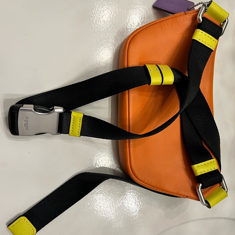 Coach Mini Belt Bag in Colorblock Signature Canvas - Picture 2 of 3